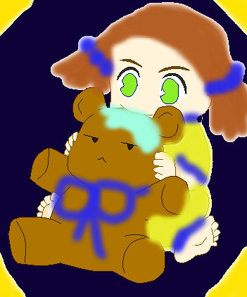 Claudia and Her Teddy Bear by LivingOnLaughs on DeviantArt