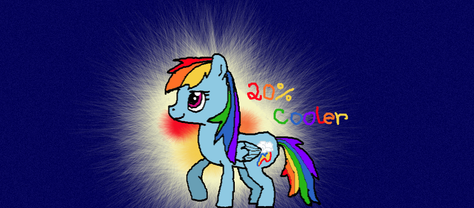 Rainbow Dash - 20% Cooler by booklover4life on DeviantArt