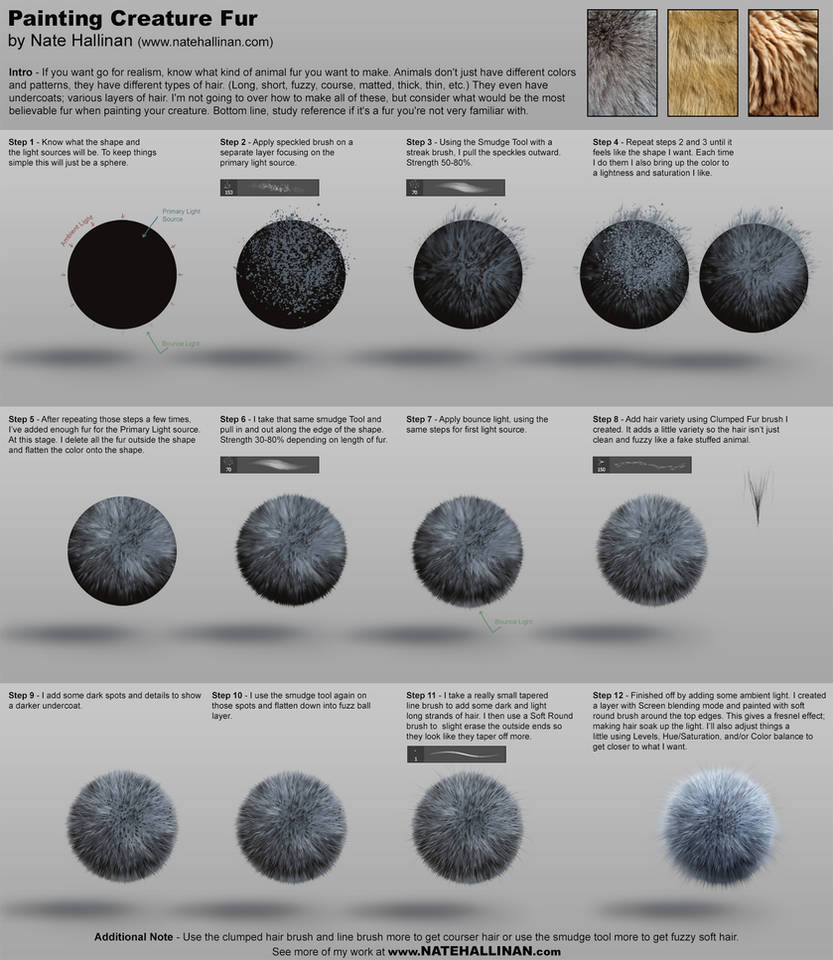 Painting Creature Fur By Natehallinanart On Deviantart