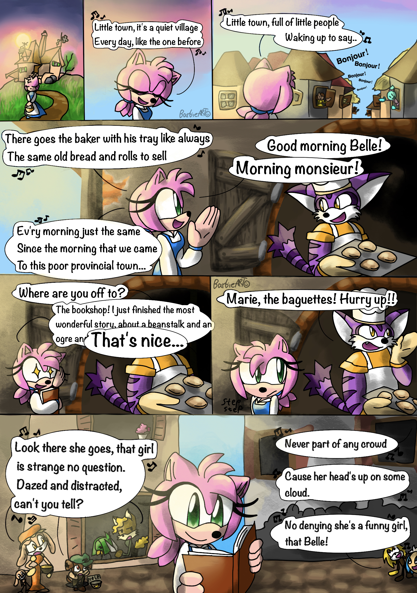 Beauty and the Beast Sonic style - page 2 by barbie--art on DeviantArt