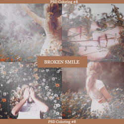 PSD Coloring #8 - Broken Smile