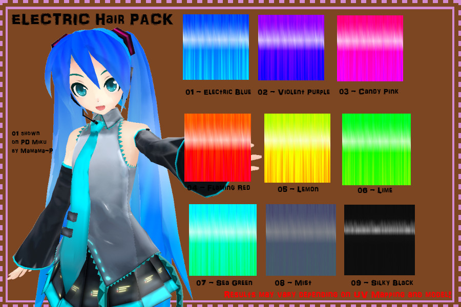 MMD TX: Electric Hair DL