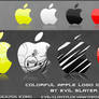 Colorful Apple Logo Icon Set