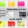 Stylish Folders Icon Set