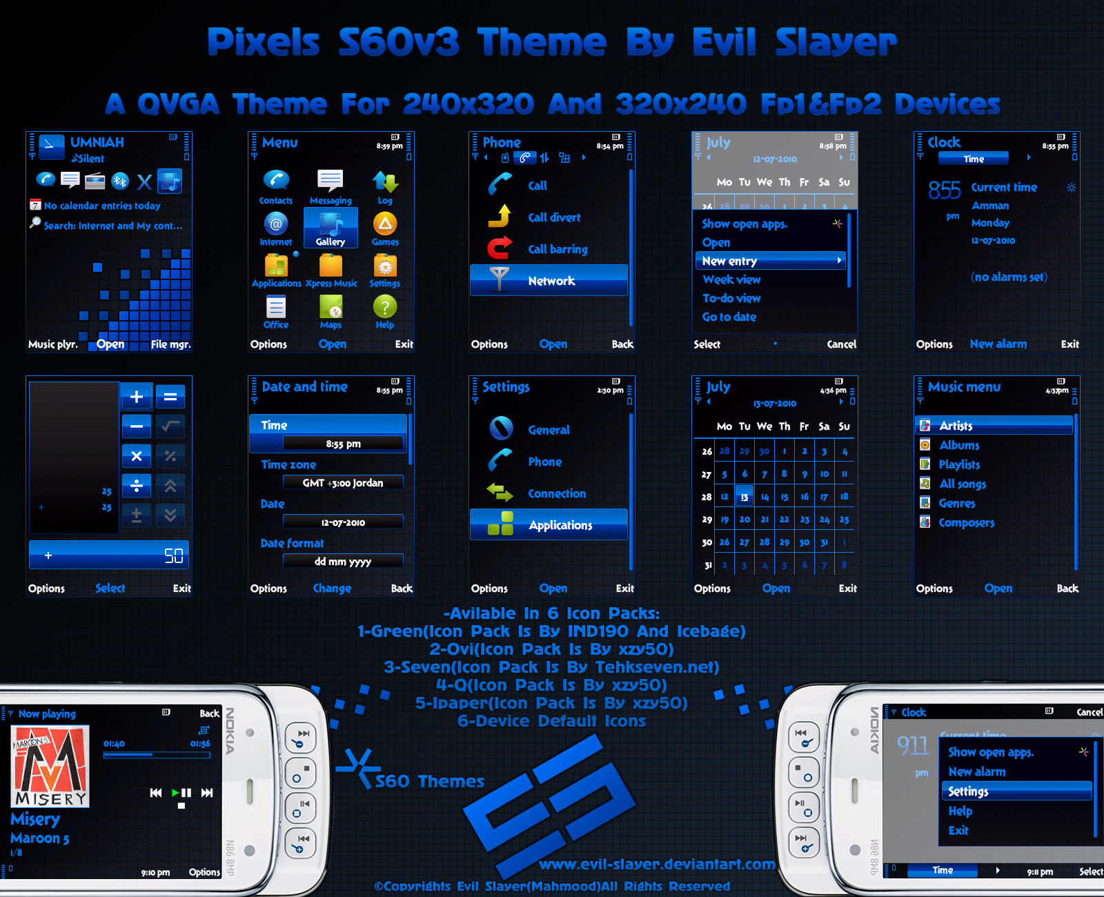 Pixels S60v3 Theme