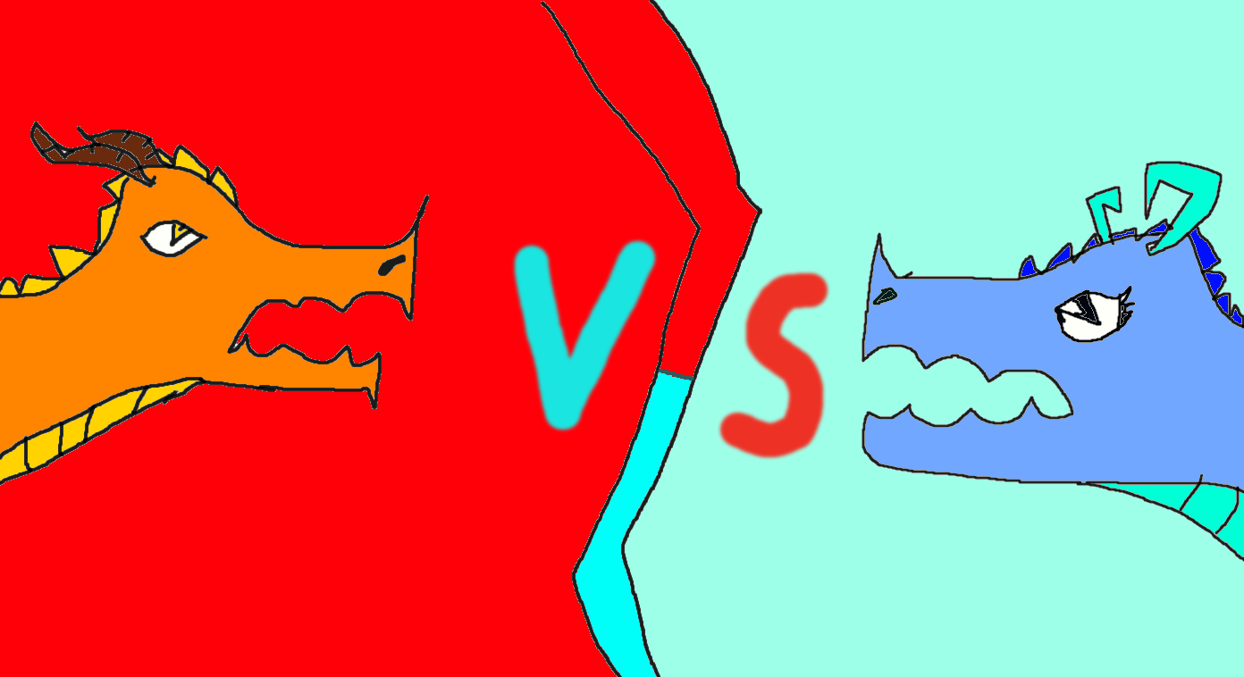 Fire dragon VS Water dragon by ZeiraWolf on DeviantArt