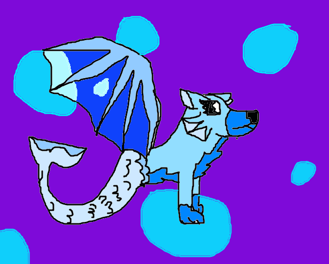 Aqua wolf 1 by Zeira-Wolf on DeviantArt