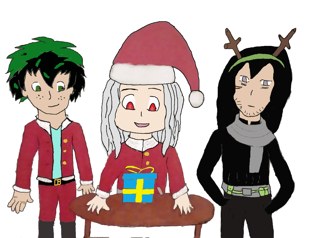 Merry Christmas Eri Chan Ft Deku And Dadzawa By Lightguardian79 On Deviantart
