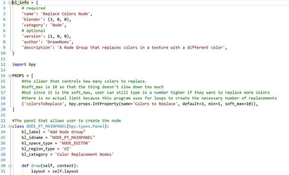 Replace Colors Blender Python Node Script by DreamNoms on DeviantArt