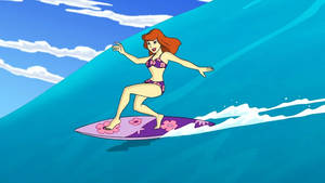 Daphne Surfing 2