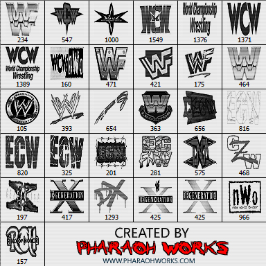 Pro Wrestling Logos by PW