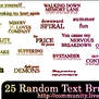 Random Text Brushes 006