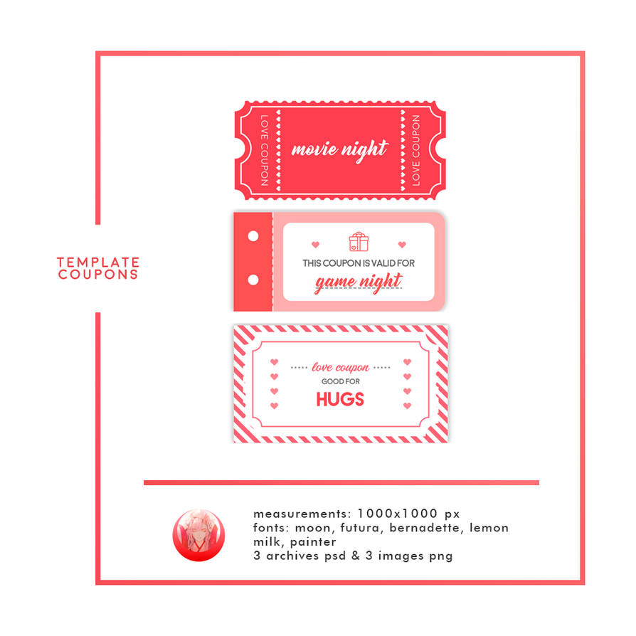 PACK LOVE COUPONS N001 by rared deer by Rareddeer on DeviantArt