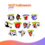 PACK HALLOWEEN STICKERS BT21 PNG BTS by rareddeer