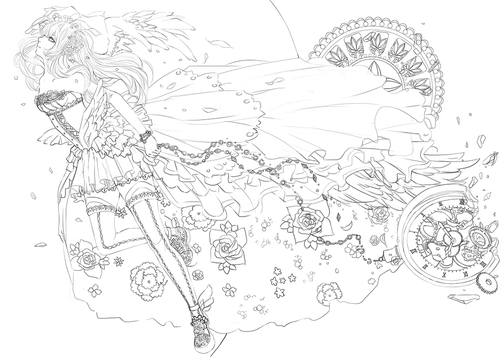 Hopes and Dreams: Illusion LINEART