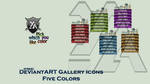 DeviantART Gallery Icons Five Colors