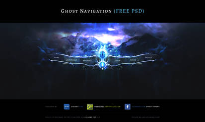 Ghost Navigation - Free PSD