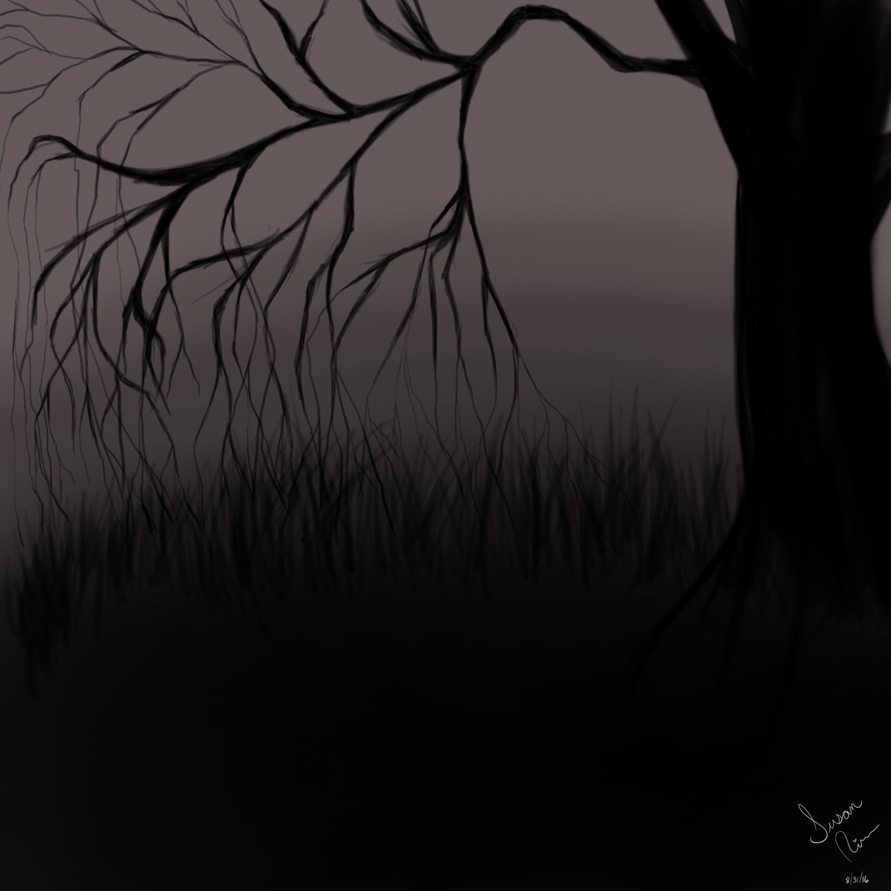 Quick Digital Sketch: Branches