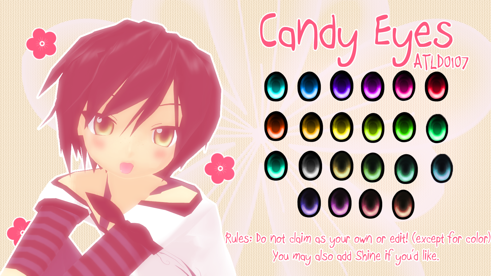 MMD DOWNLOAD Candy Eyes by Crumelody on DeviantArt