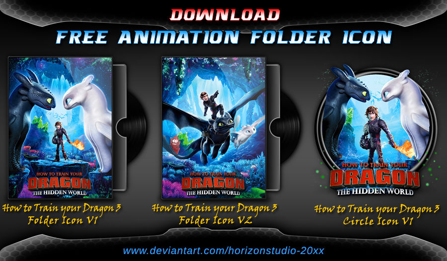 How To Train Your Dragon 3 2019 Folder Icon By Horizonstudio