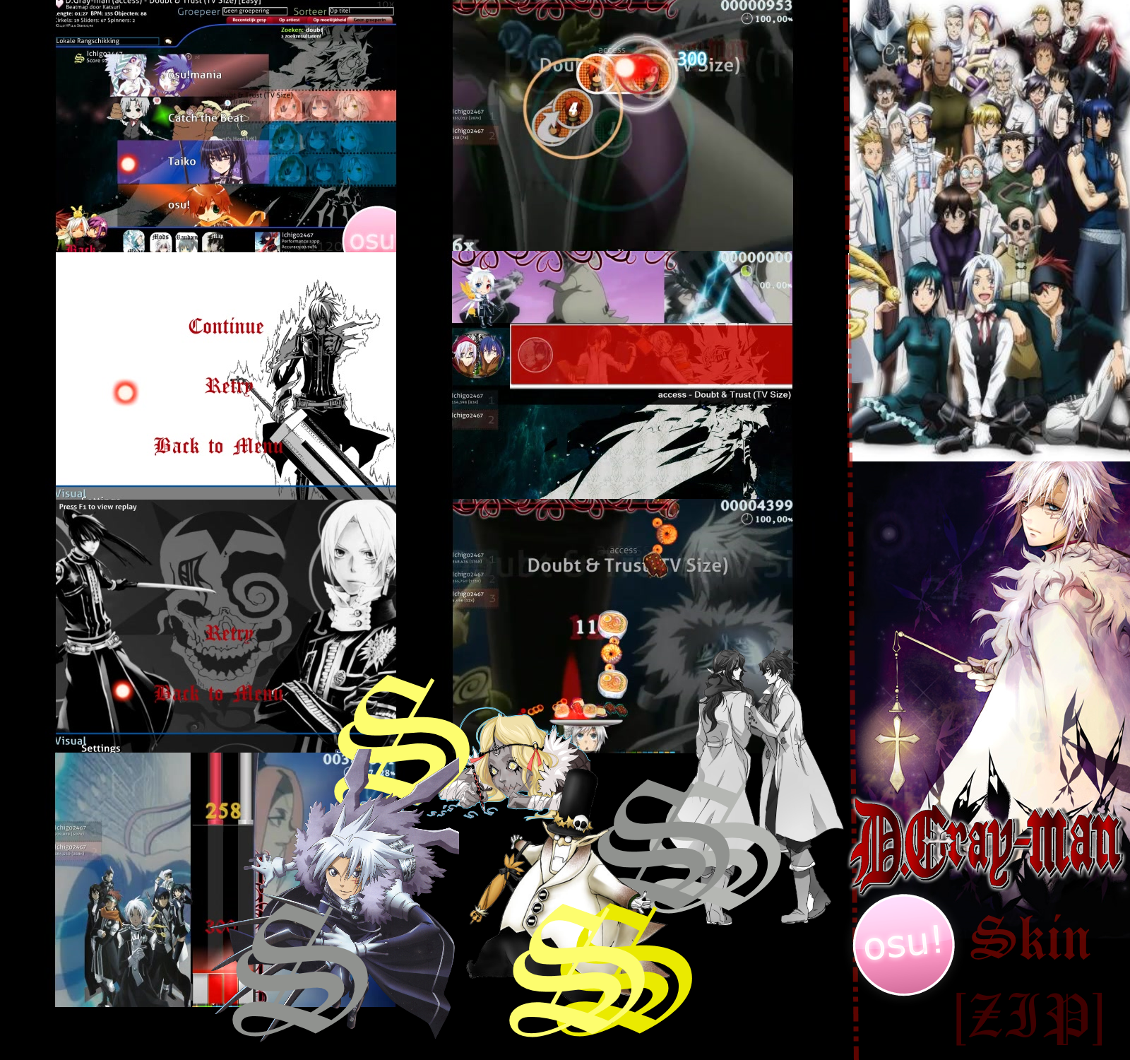 D.Gray-Man Osu! Skin [ZIP]