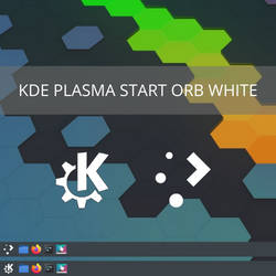 KDE Plasma Start Orb White