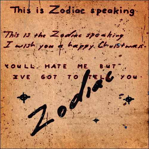 Zodiac killer FONTS