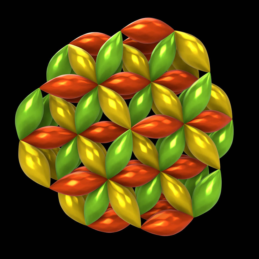 Interlinked hexagonal lattice by ngons on DeviantArt