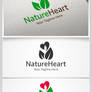 Free logo template. Nature Heart Logo Template