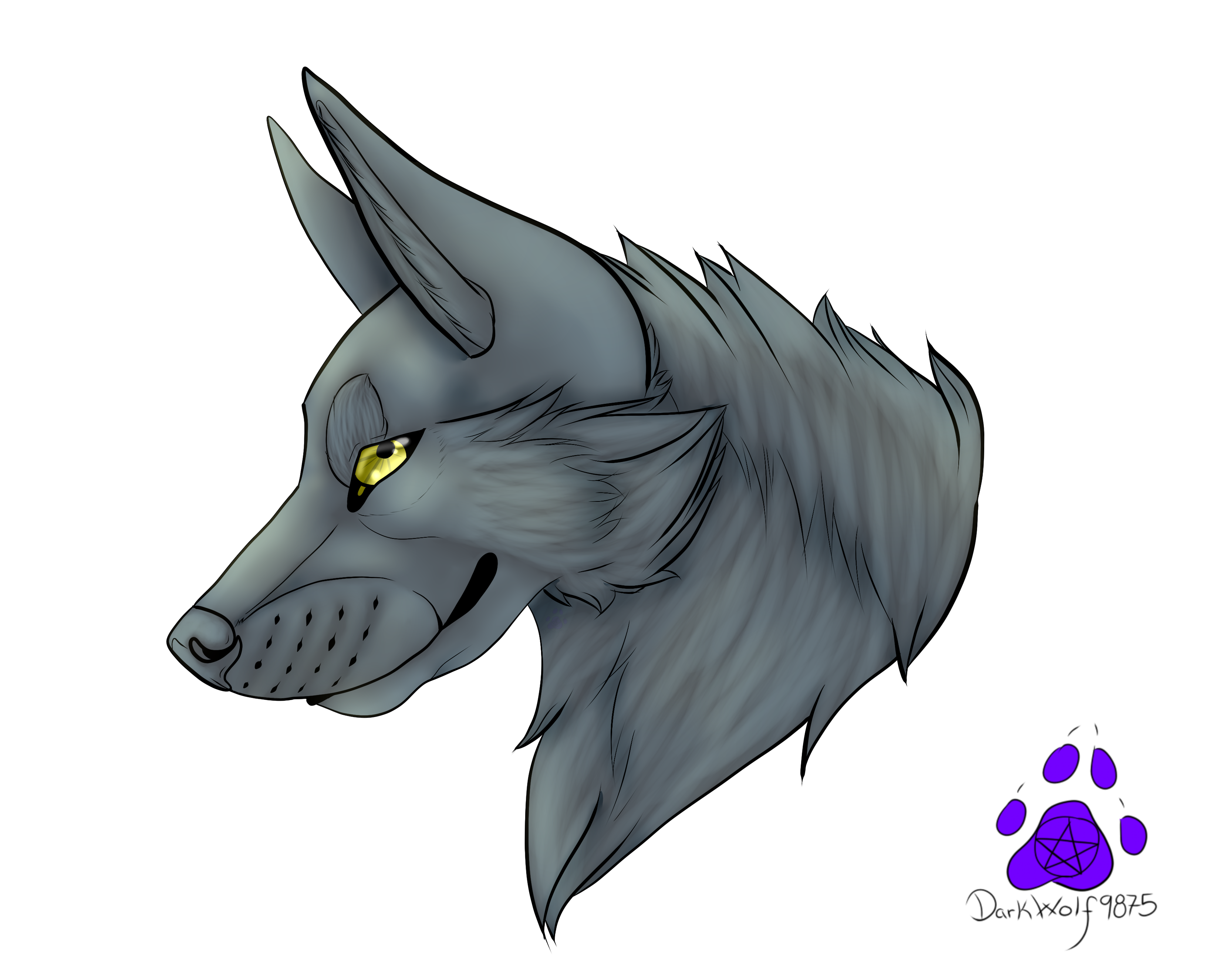 RETIRED Wolf Head Lineart ||F2U||