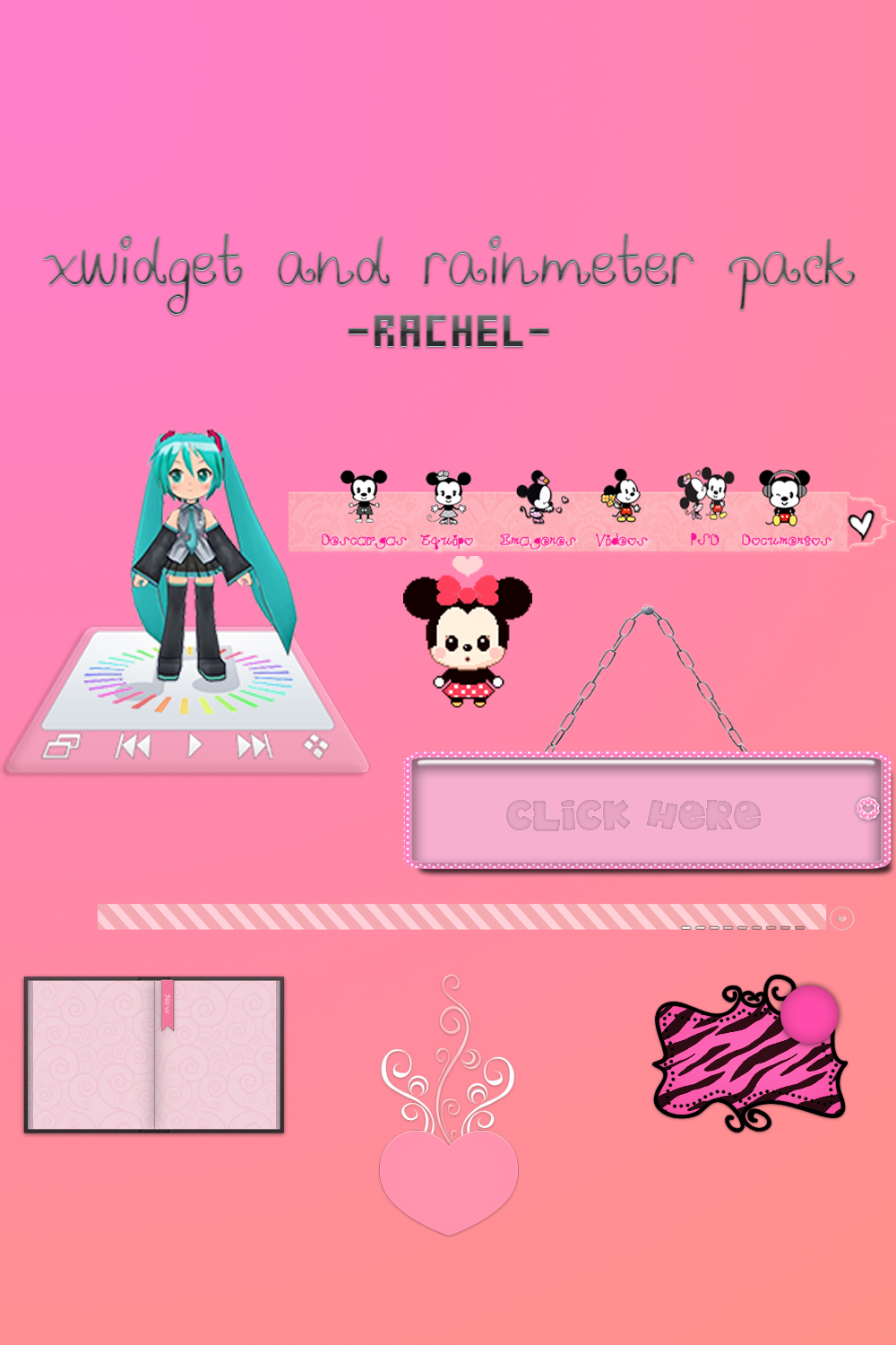xwidget and rainmeter pack by Rachel-Selenator on DeviantArt
