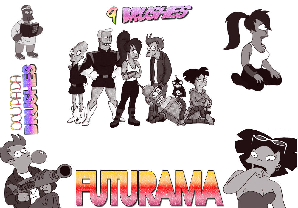 Futurama Brushes by DesOcupada on DeviantArt
