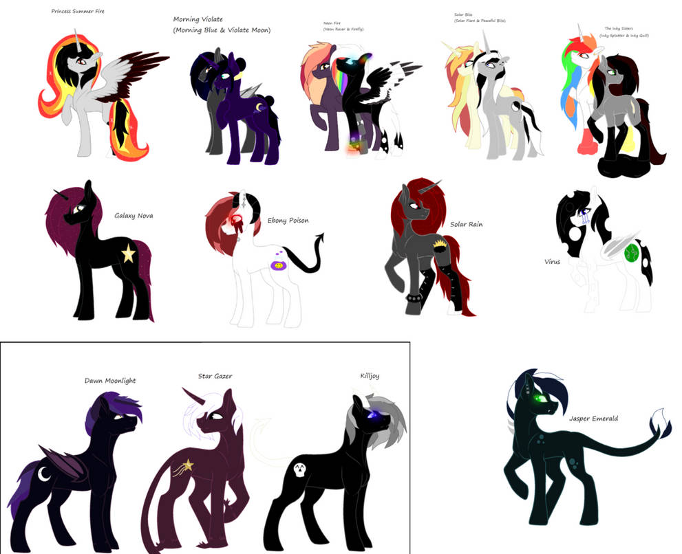 All my oc's :3 by adventuretimecrazy2 on DeviantArt