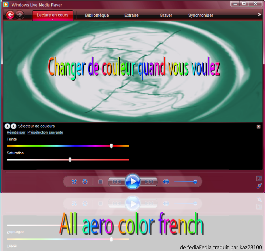 All aero color skin french