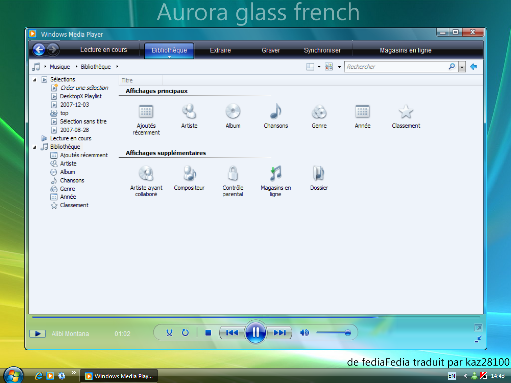 Aurora glass French