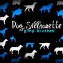 Dog Silhouette GIMP Brushes