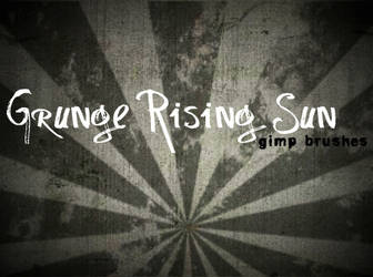 Grunge Rising Sun GIMP Brushes