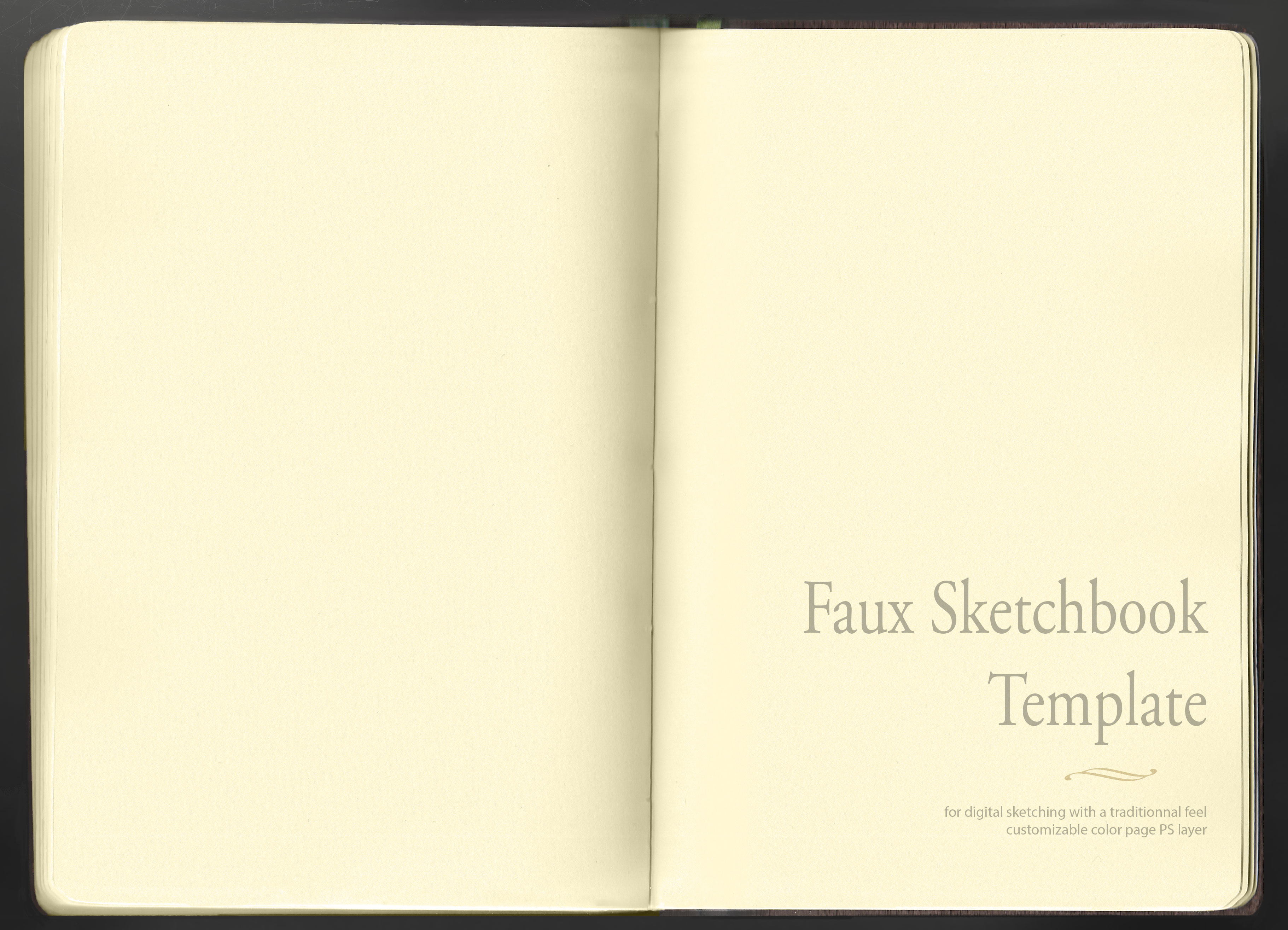 Faux Sketchbook Template by ViridRain on DeviantArt