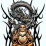 Dragon Buddah psd Tattoo