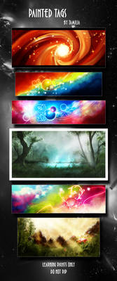 PSD-Pack Painted Tags