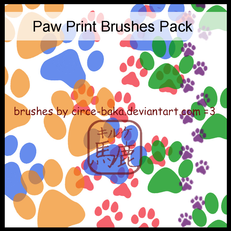 Paw Print Brushes Pack by LauNachtyr on DeviantArt
