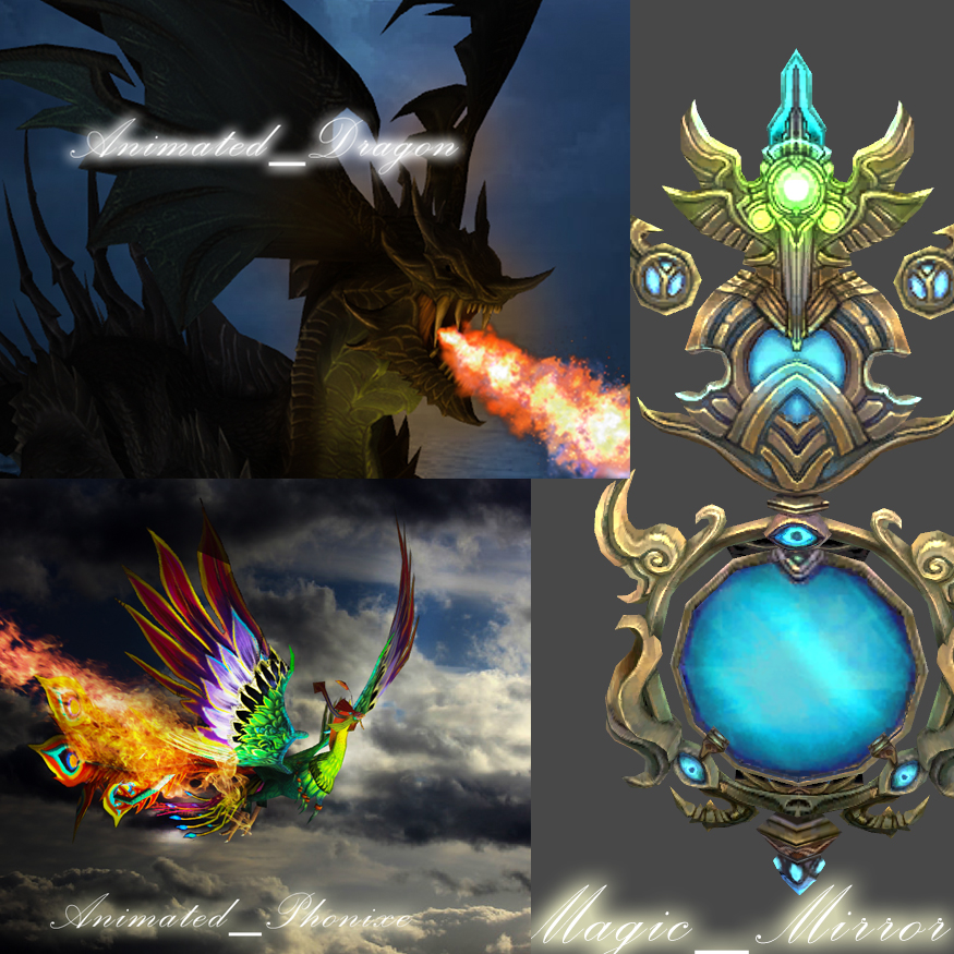 Mirror,Dragon,Phoenix