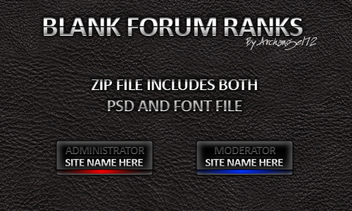 Blank Forum Ranks 1.4