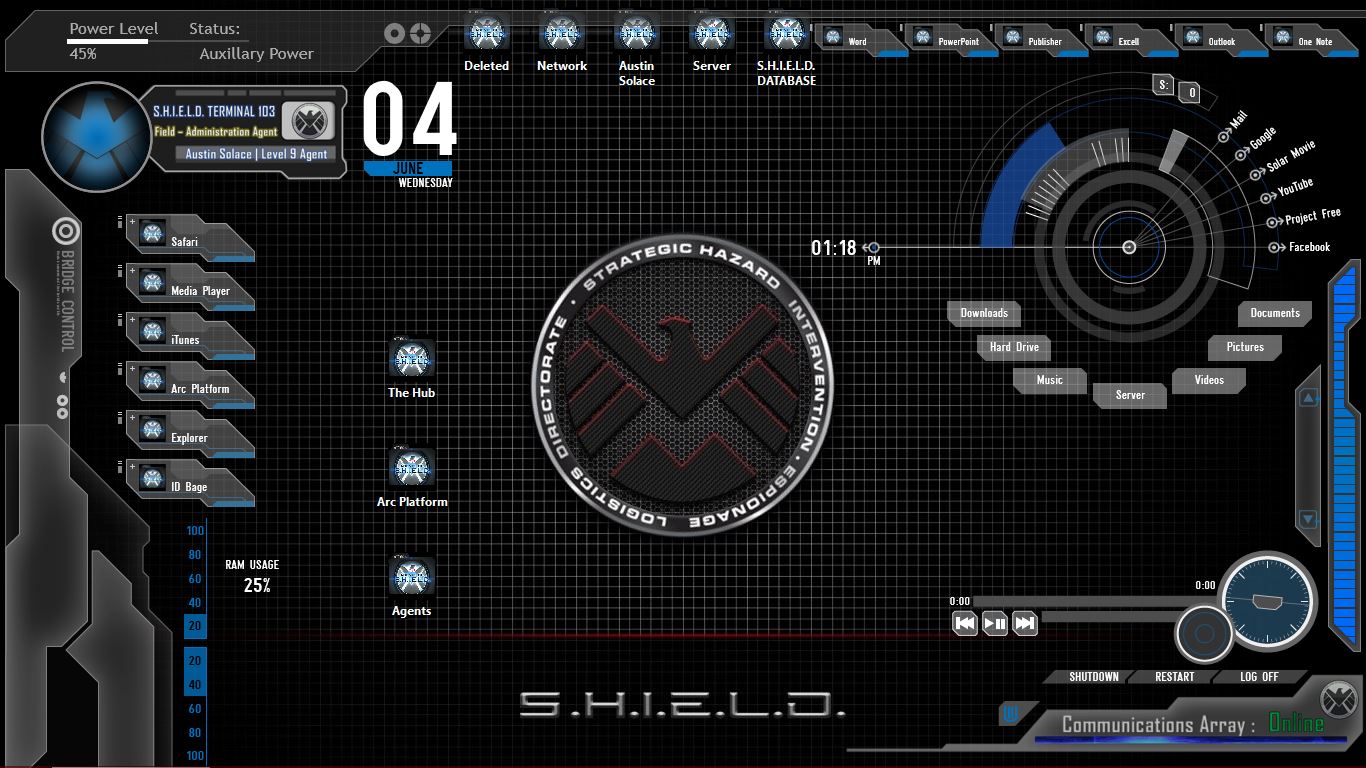 S.H.I.E.L.D Interface by Austink74 on DeviantArt