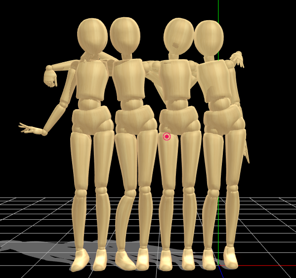 Four People Hug Pack | MMD [POSE DL] by someone2752 on DeviantArt