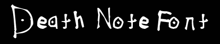 Deathnote Font