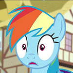 Excited Rainbow Dash large chat emote