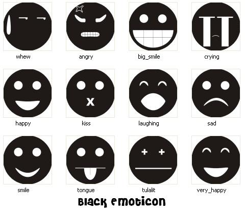 Black Emoticon by riunix on DeviantArt