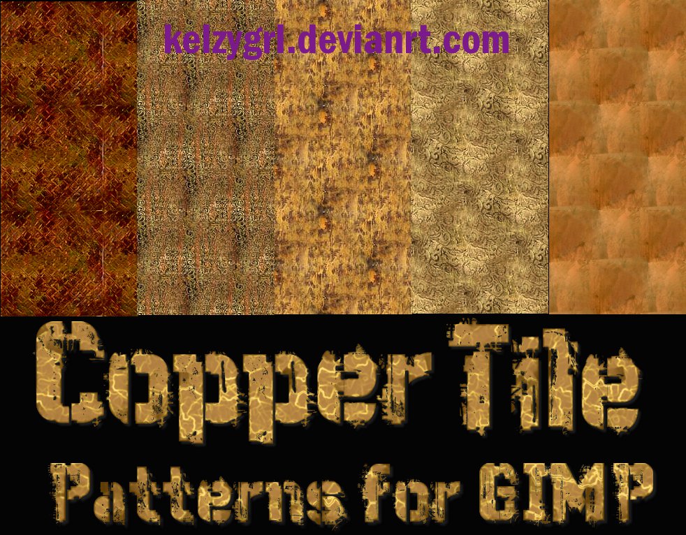 Copper Tile Patterns for GIMP