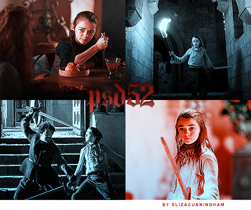 PSD 52 - Arya Stark by elizacunningham on DeviantArt
